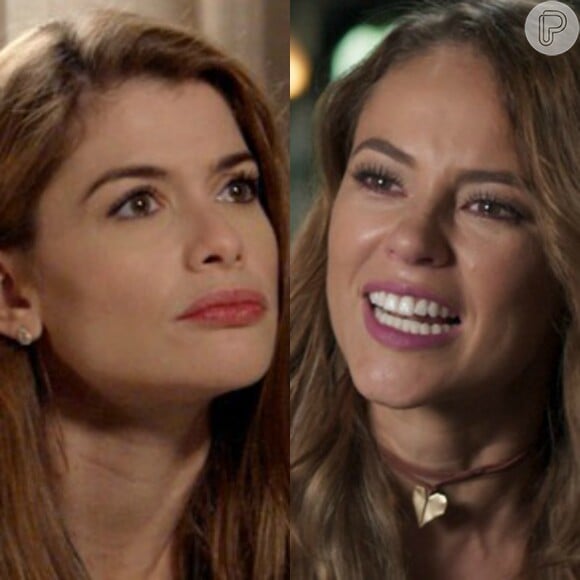 Melissa (Paolla Oliveira) vários embates com Lívia (Alinne Moraes) por causa de Felipe (Rafael Cardoso) nesta e na outra vida, na novela 'Além do Tempo'