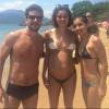 Sophie Charlotte exibiu o barrigão de grávida em praia com Daniel de Oliveira. Casal curtiu o final de semana em Ilhabela, no litoral paulista