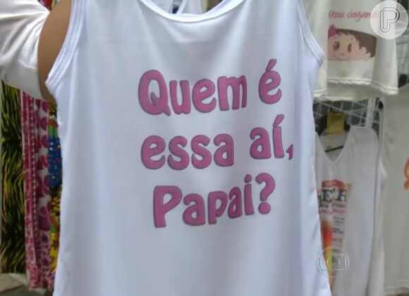Lojas do Rio de Janeiro já vendem camiseta com a frase de Ivete Sangalo direcionada ao marido, o nutricionista Daniel Cady