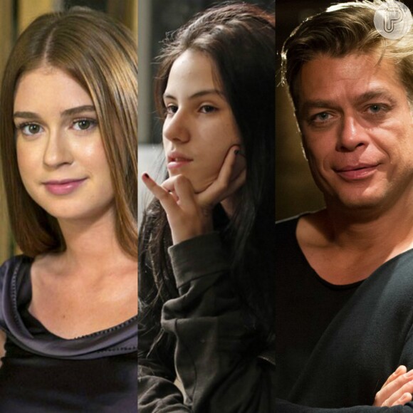 Eliza (Marina Ruy Barbosa) se preocupa com Jojô (Giovanna Ríspoli) e exige que Arthur (Fábio Assunção) cuida da filha, na novela 'Totalmente Demais'