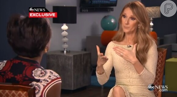 Céline Dion afirmou em entrevista À ABC que acompanhava de perto os últimos momentos do esposo