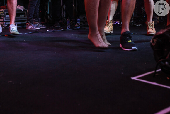 Anitta faz ensaio do Bloco das Poderosas no Rio, mesmo sem aprovação para desfilar, nesta quinta-feira, 14 de janeiro de 2015