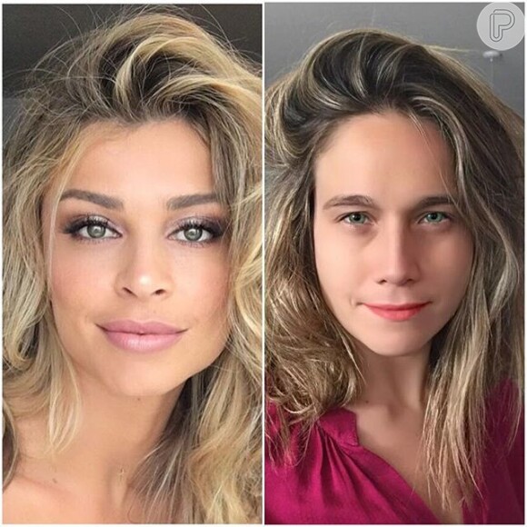 Fernanda Gentil se diverte ao se comparar com Grazi Massafera em foto postada no Instagram nesta sexta-feira, 15 de janeiro de 2016