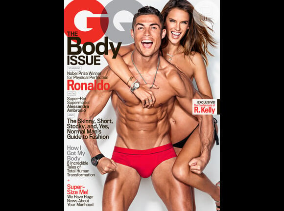 Cristiano Ronaldo e Alessandra Ambrósio fotografam juntos para a revista GQ americana