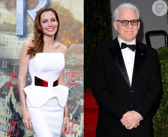 Angelina Jolie e Steve Martin serão homenageados pelo Oscar pelas suas ações, através do seu trabalho, em favor da humanidade