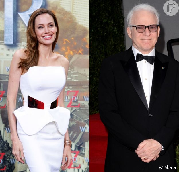 Angelina Jolie e Steve Martin serão homenageados no Oscar Honorário Purepeople