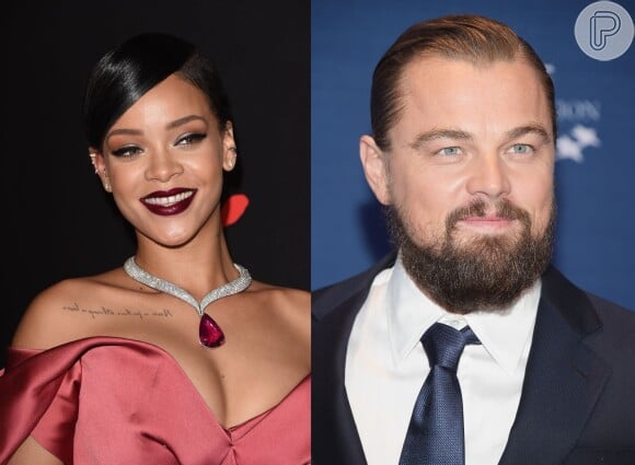 Rihanna e Leonardo foram flagrados aos beijos em boate em Paris