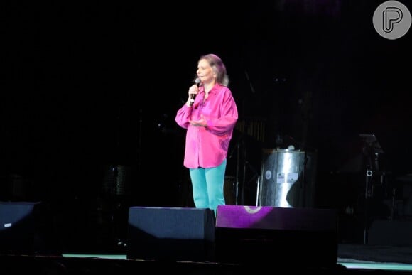 Ângela Rô Rô  canta no 'Show de Verão da Mangueira', no Tom Brasil, em São Paulo, nesta quarta-feira, 27 de janeiro de 2016