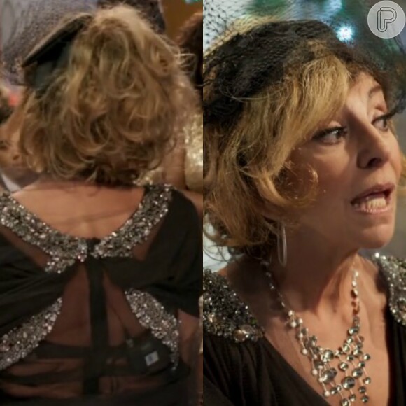 Microfone de Darlene (Marília Pêra) vazou em cena de episódio de 'Pé na Cova' exibido nesta quinta-feira, 28 de janeiro de 2016