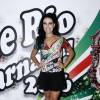 Paloma Bernardi, rainha de bateria da Grande Rio, foi à feijoada da escola em hotel de São Conrado, Zona Sul do Rio de Janeiro, neste sábado, 30 de janeiro de 2016