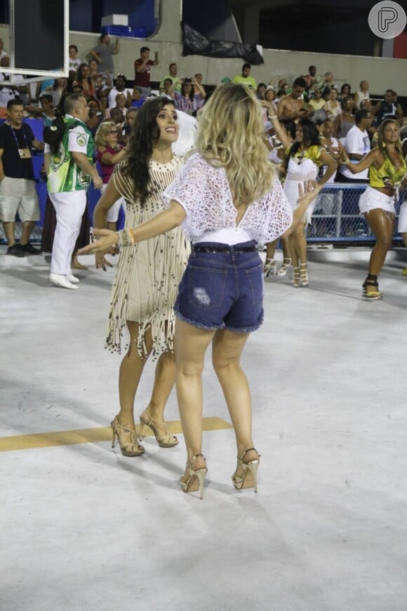 Wanessa e Camilla Camargo mostraram samba no pé no ensaio da Imperatriz para o Carnaval. Escola vai homenagear Zezé Di Camargo e Luciano