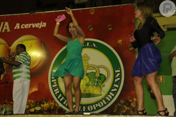 Zilu Godoi e Camilla Camargo no ensaio da Imperatriz Leopoldinense