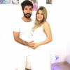 Sandro Pedroso e Jéssica Costa, filha do cantor Leonardo, são pais de Noah, nascido na terça-feira, 2 de fevereiro de 2016