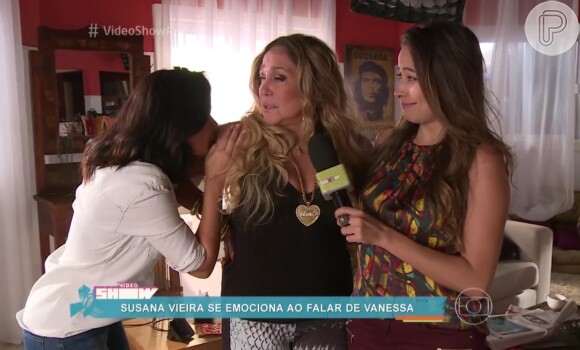Susana Vieira foi surpreendida com beijo de Vanessa Giácomo durante entrevista para o 'Vídeo Show'