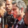 Romero (Alexandre Nero) acusa Juliano (Cauã Reymond) de ter armado sua prisão com 'mentiras', na novela 'A Regra do Jogo'