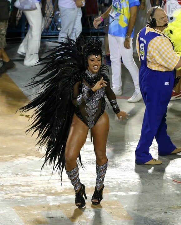 Juliana Alves participou do 'BBB3' e é a Rainha de Bateria da Unidos da Tijuca, que desfilou no domingo de Carnaval, 7 de fevereiro de 2016