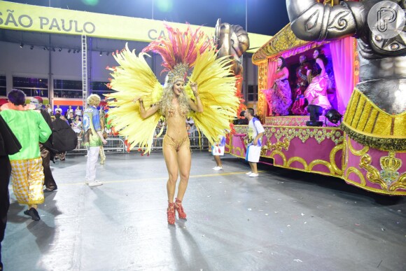 Tatiele Polyana foi uma das participantes do 'BBB14' e neste carnaval defendeu as cores da Imperador do Ipiranga como musa