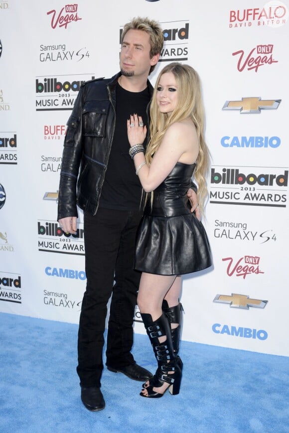 Avril Lavigne se casou no dia 1º de julho de 2013 com Chad Kroeger, vocalista da banda Nickelback
