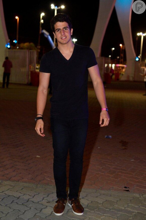 Enzo Motta no primeiro dia de shows do Rock in Rio, no dia 13 de setembro de 2013