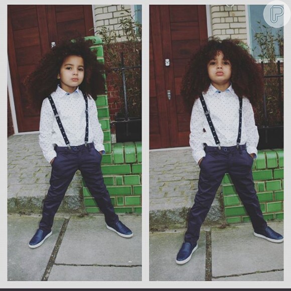 Farouk James, londrino de 4 anos, vira sensação na web com cabelo black power e looks estilosos
