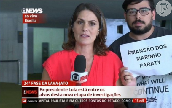A cobertura gerou protestos ao vivo no canal GloboNews
