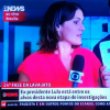 Manifestante criticou a cobertura da Globo durante transmissão ao vivo