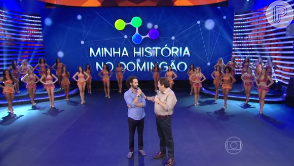 A gafe foi cometida durante a participação de Rodrigo Santoro, no quadro 'Minha História'