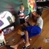 Neymar brinca com o filho, Davi Lucca, de 2 anos
