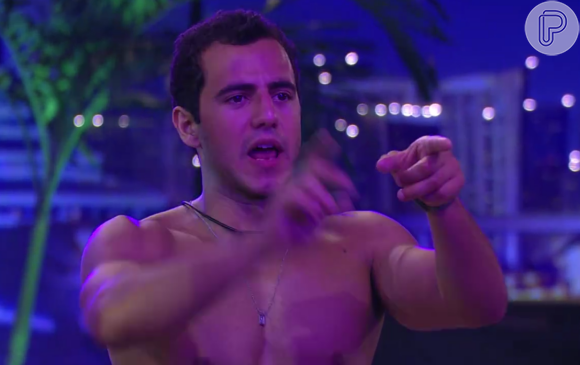 Matheus era o mais animado durante a Festa Miami: 'Eu amo esse Big Brother'
