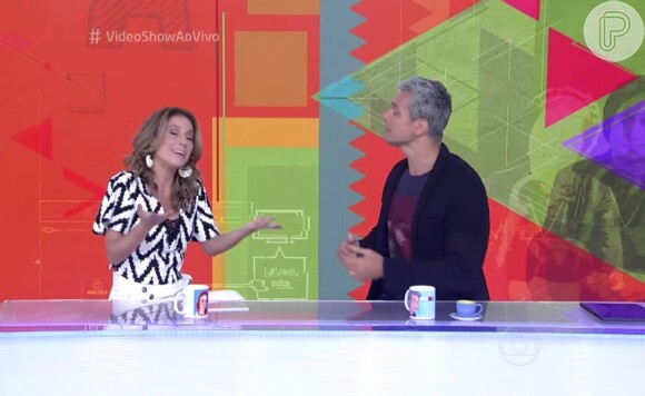 Maíra Charken e Otaviano Costa cantaram 'Singing in the Rain' no 'Vídeo Show'