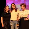 Atriz foi homenageada durante a terceira edição do prêmio 'Troféu Mulher Observadora', no Teatro Eva Herz, no Recife, em Pernambuco