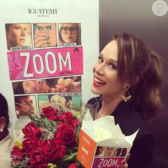 A atriz Mariana Ximenes na pré-estreia do filme 'Zoom' nos cinemas