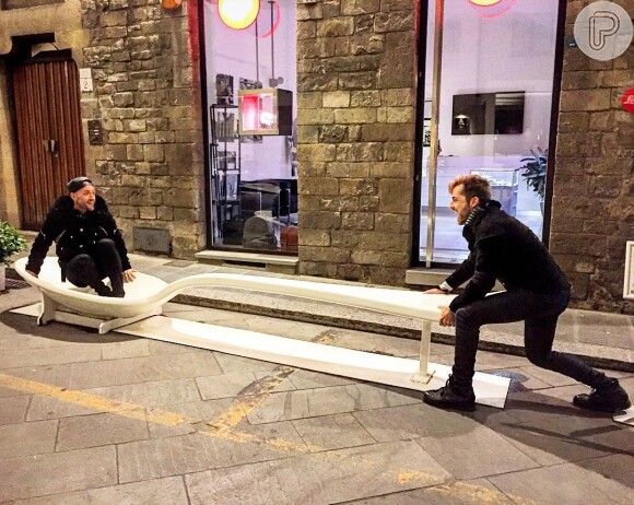 O casal passou a lua de mel na Itália