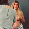 Aline Gotschalg mostra barriga de grávida e se declara a Fernando Medeiros: 'Amo'