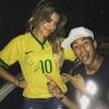 Lorena Improta foi a Recife, na última sexta-feira, 25 de março de 2016, a convite de Neymar, acompanhar a partida da Seleção Brasileira contra o Uruguai
