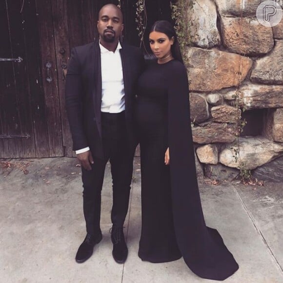 Saint West é o segundo filho de Kim Kardashian com o rapper Kanye West