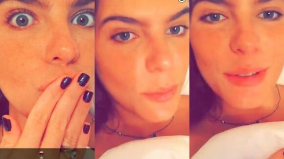 Namorada de Cauã Reymond chama novos seguidores de 'chatos' no Snapchat. Vídeo!