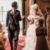 Tereza (Julia Dalavia) é obrigada por Afrânio (Rodrigo Santoro) a se casar, na novela 'Velho Chico'