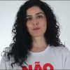 Letícia Sabatella, além de gravar vídeo, foi ao planalto se manifestar contra o processo de impeachment