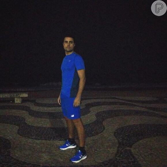 Ricardo Pereira se exercita à noite quando o dia movimentado o impede de praticar atividades pela manhã
