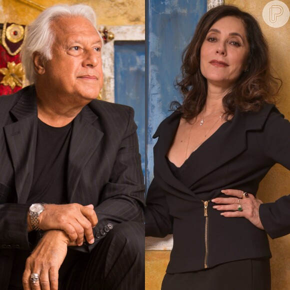 Afrânio (Antonio Fagundes) e Iolanda (Christiane Torloni) não estarão felizes no casamento, na nova fase da novela 'Velho Chico', que começa a partir de 11 de abril de 2016