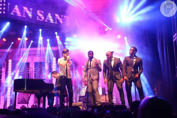 Luan Santana faz show no Barra Music, no Rio, nesta sexta-feira, 1º de abril de 2016