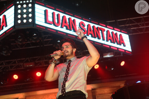 Luan Santana faz show no Barra Music, no Rio, nesta sexta-feira, 1º de abril de 2016
