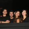 Joaquim Lopes, Carol Sampaio e Josie Pêssoa curtem show de Luan Santana no Barra Music, no Rio, nesta sexta-feira, 1º de abril de 2016