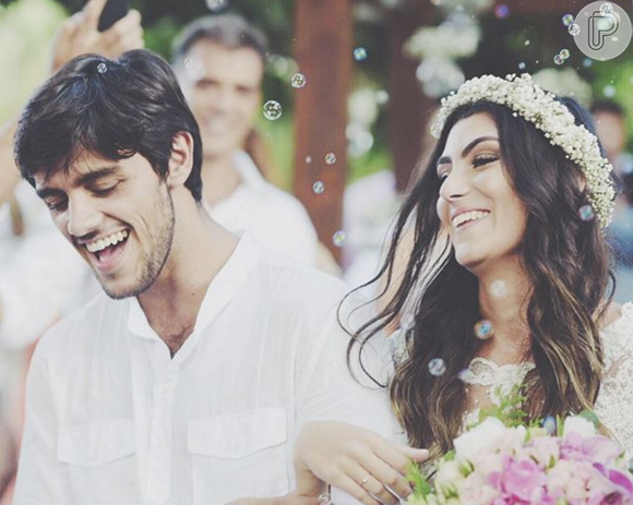 Veja fotos do casamento de Felipe Simas com Mariana Uhlmann