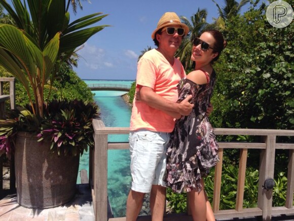 Renata Dominguez e Edson Spinello viajaram em lua de mel cerca de nove meses depois do casamento