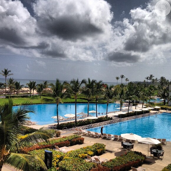 Juliana ainda compartilhou foto do local onde estão hospedados em Punta Cana