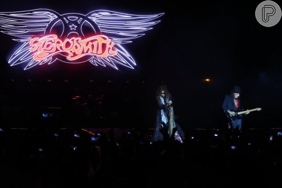 Banda Aerosmith faz show no Rio e empolga o público da Cidade Maravilhosa