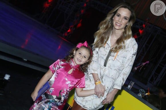 Ana Furtado e a filha, Isabella, de 6 anos, fruto de seu casamento com Boninho