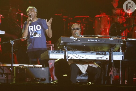 Show de Gilberto Gil e Stevie Wonder atraiu muitos famosos em 25 de dezembro de 2012